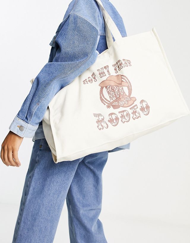 Daisy Street not my first rodeo tote bag