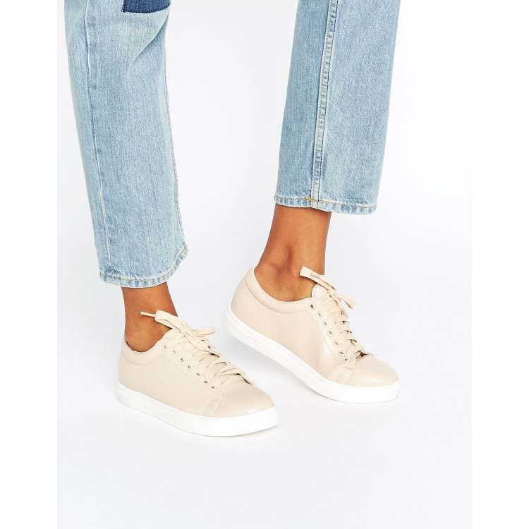 Nude shop colour trainers