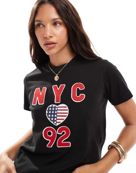 Daisy Street NYC 92 graphic t-shirt in black - view 1