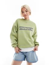 Weekday Amaze loose sweatshirt in blue | ASOS