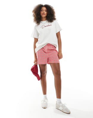 Daisy Street Oversized Graphic T-shirt In Neutral