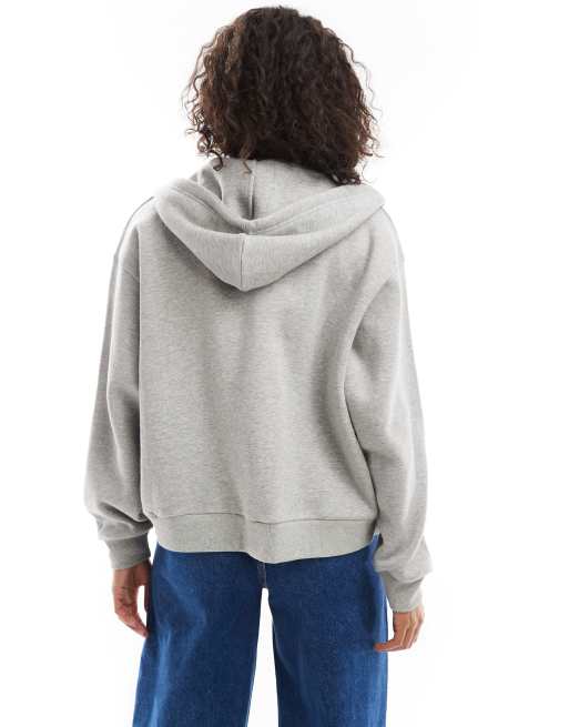 Daisy Street oversized hoodie with atlanta graphic in gray, 4 of 4