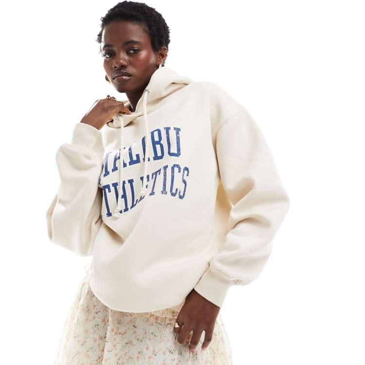 Daisy Street oversized hoodie with vintage collegiate graphic ASOS