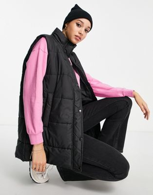 Daisy Street oversized quilted gilet