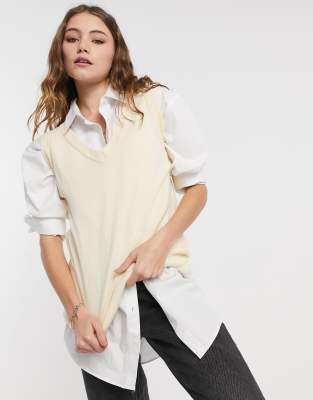oversized sweater vest