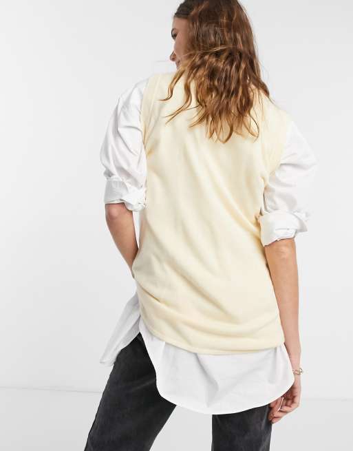 Daisy Street oversized sweater vest with relaxed hem, 2 of 4