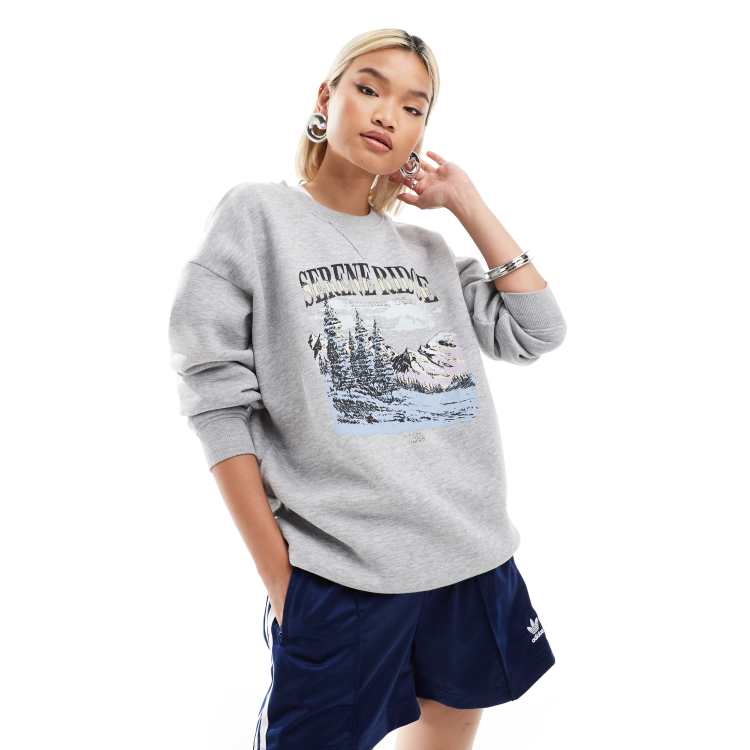 Daisy street oversized sweatshirt hotsell