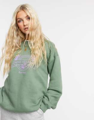 Daisy Street oversized sweatshirt with