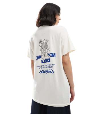 Daisy Street Oversized T-shirt With Garfield Graphic In Multi