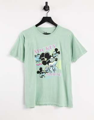mickey mouse graphic in vintage wash 