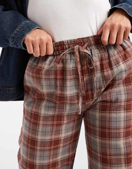 Daisy Street - Pantaloni a quadri rossi e blu con coulisse, 2 di 5