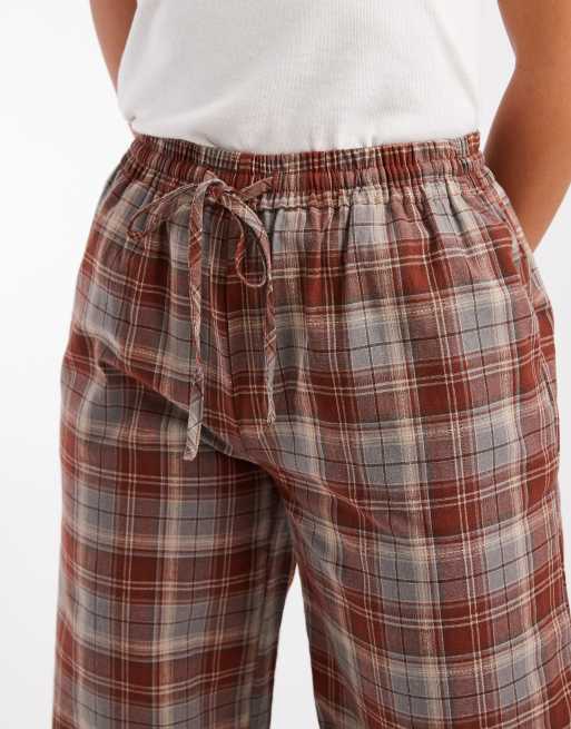 Daisy Street - Pantaloni a quadri rossi e blu con coulisse, 4 di 5