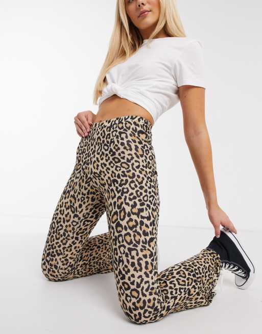 Daisy Street - Pantaloni a zampa con stampa maculata