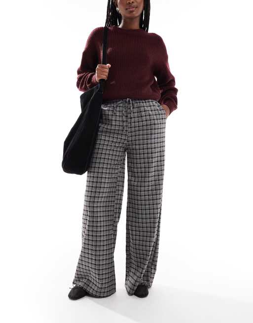 Daisy Street - Pantaloni ampi scuri a quadri, 2 di 5