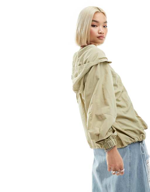 Daisy Street parachute track jacket with asymmetric zip | ASOS