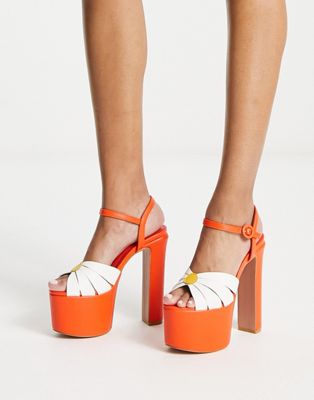  platform heeled sandals  