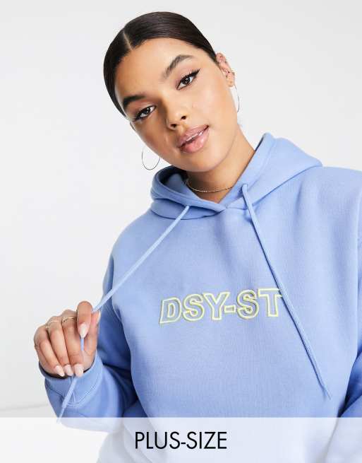 Daisy Street Plus – Active – Kapuzenpullover in Blau 
