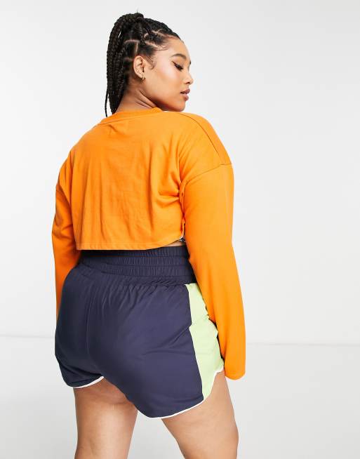 Daisy Street Plus - Active - T-shirt à manches longues style boléro - Orange, 2 de 4