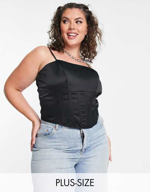 jean plus size bustier