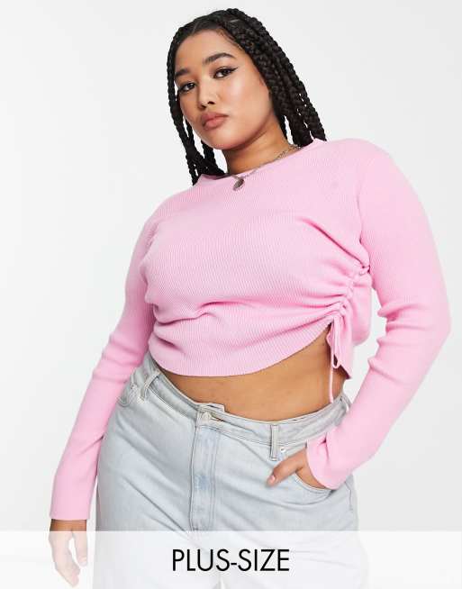 Plus size on sale crop hoodie