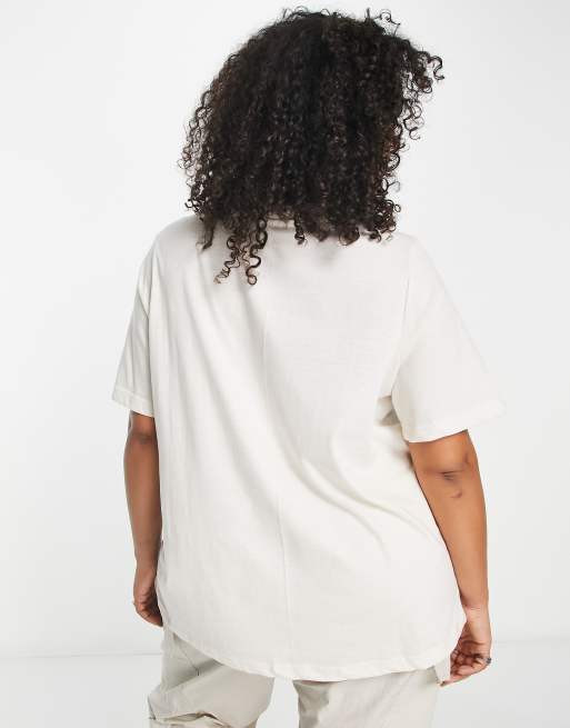 Daisy Street Plus – Locker geschnittenes T-Shirt mit Retro-Grafikprintmix, 2 von 4
