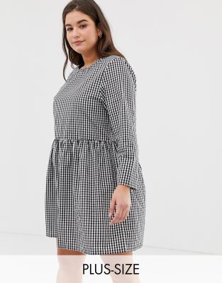 long gingham dress