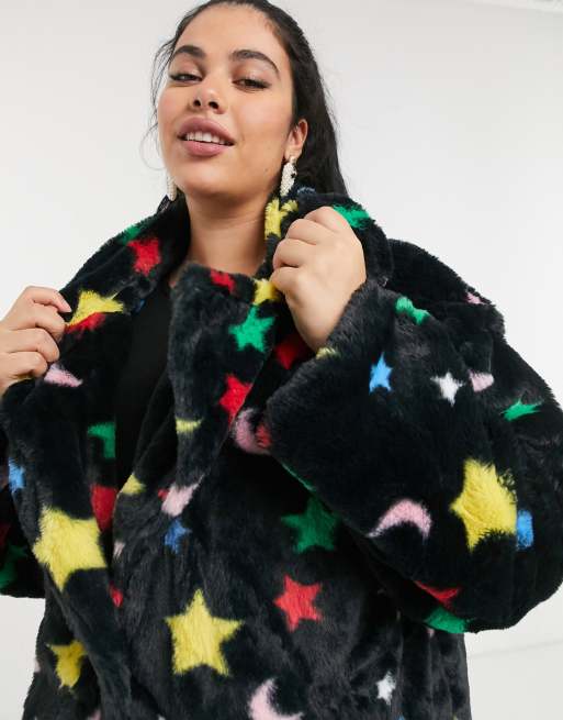 Faux fur outlet star jacket