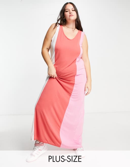 Color block maxi dress plus sale size