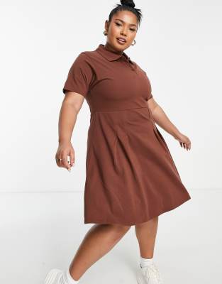 plus size polo style dress