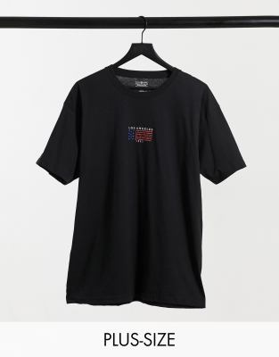 Oversize-T-Shirt mit Los Angeles-Print 