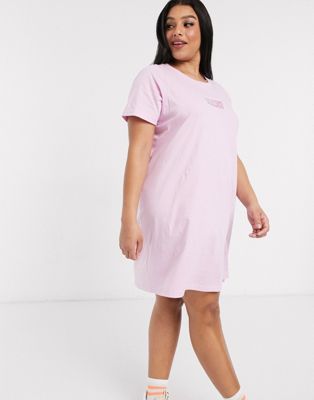 pink shirt dress plus size