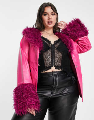 y2k real fur coat PINK 平成ギャル Y2k Pink Fur Jacket | TikTok