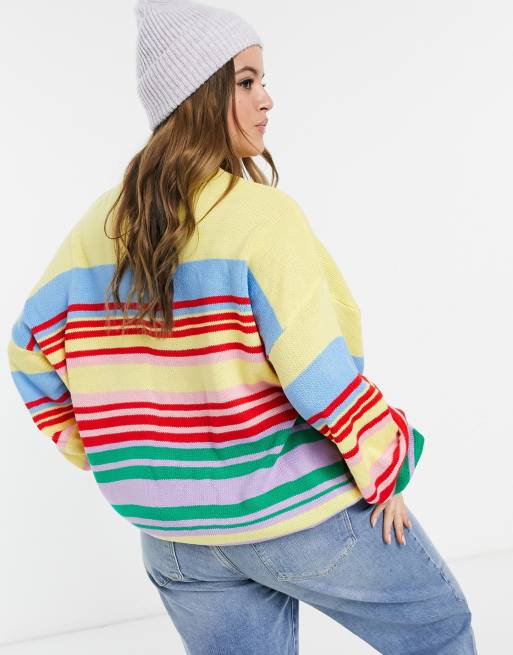 Daisy street rainbow outlet jumper