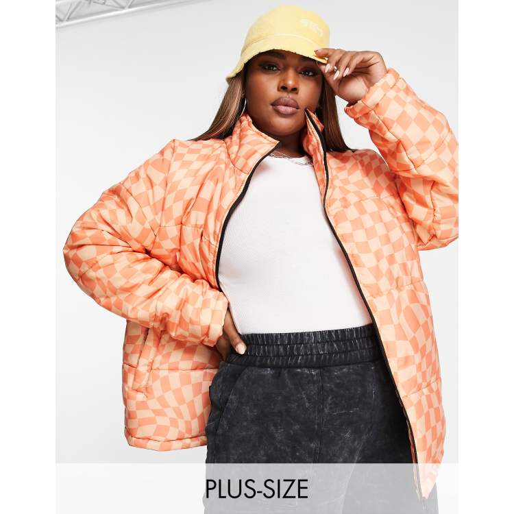 orange plus size jacket