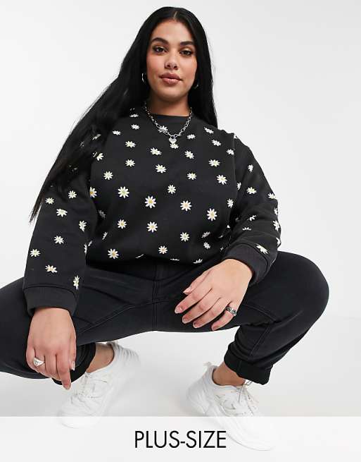 daisy street relaxed sweatshirt