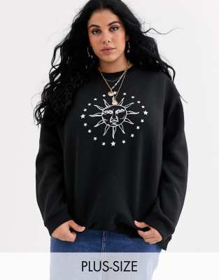 plus size slouchy sweatshirt