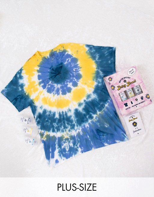 Daisy Street Plus relaxed t-shirt with daisy print DIY tie dye kit