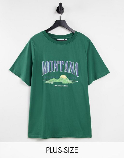 Daisy Street oversized t-shirt with Montana graphic