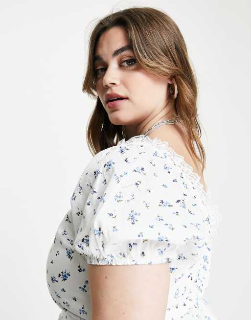 Daisy Street Plus - Robe courte tendance folk à imprimé fleurs vintage, 3 de 4