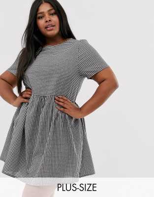 plus gingham dress