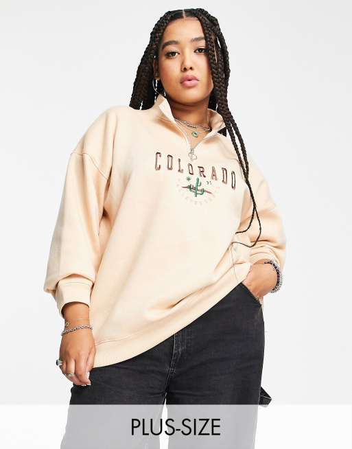 Daisy Street Plus – Sweatshirt mit 