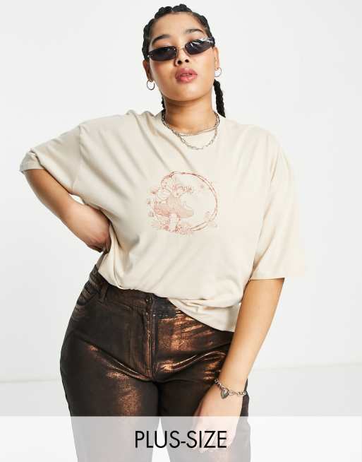 Daisy Street Plus - T-shirt avec motif féérique vintage