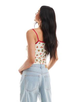 トップス S flower taped camisole the red thread S flower taped camisole theredthread