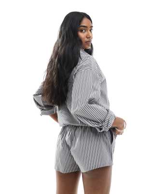 Daisy Street Pull On Boxer Style Shorts In Multi