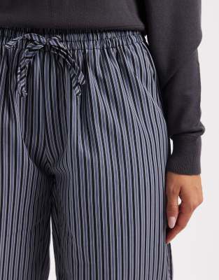 Daisy Street Pull On Drawstring Pant In Blue