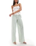 [Daisy Street] Daisy Street pull on pants in green gingham 10 Green gingham