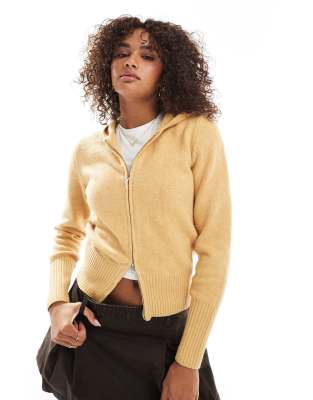 Pull zipp en maille -Moutarde - Daisy Street - Modalova
