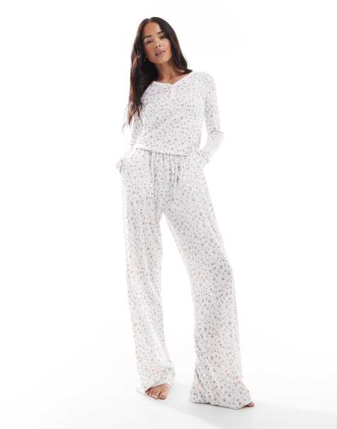 Daisy Street - Pyjamabroek met fijne bloemenprint - view 1