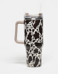 [Daisy Street] Daisy Street re-usable drinking cup in cow print-Multi One Size Cow print