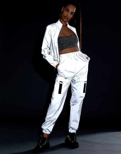 Reflective cargo pants on sale womens